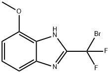 2-[Bromo(difluoro)methyl]-4-methoxy-1H-benzimidazole 结构式