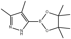 3,4-二甲基-5-(4,4,5,5-四甲基-1,3,2-二氧硼杂环戊烷-2-基)-1H-吡唑 结构式