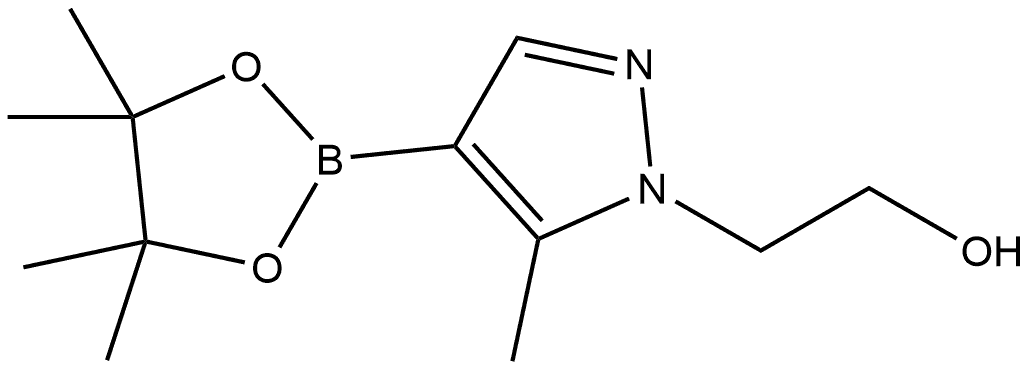 2-(5-甲基-4-(4,4,5,5-四甲基-1,3,22-二氧硼杂环戊烷-2-基)-1H-吡唑-1-基)乙-1-醇 结构式