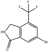 6-溴-4-(三氟甲基)异吲哚-1-酮 结构式