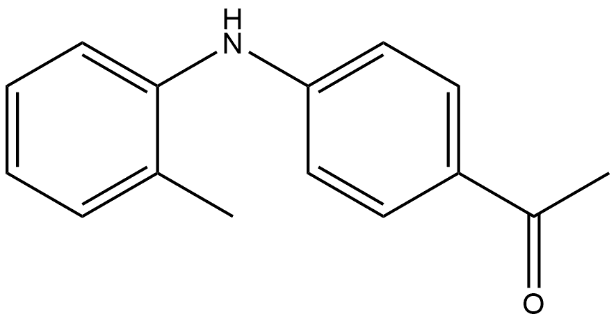 1-[4-[(2-Methylphenyl)amino]phenyl]ethanone 结构式