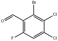 2-溴-3,4-二氯-6-氟苯甲醛 结构式