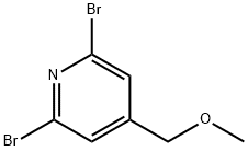 2,6-二溴-4-(甲氧基甲基)吡啶 结构式