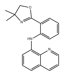 N-(2-(4,4-二甲基-4,5-二氢恶唑-2-基)苯基)喹啉-8-胺 结构式