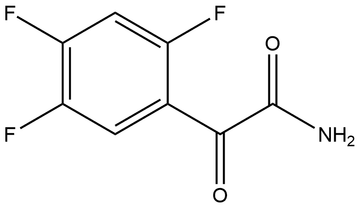 2,4,5-Trifluoro-α-oxobenzeneacetamide 结构式