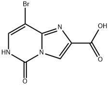 8-BROMO-5-OXO-6H-IMIDAZO[1,2-C]PYRIMIDINE-2-CARBOXYLIC ACID 结构式