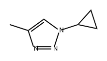 1-环丙基-4-甲基-1,2,3-三氮唑 结构式