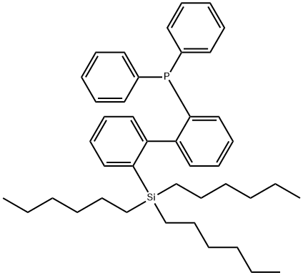 diphenyl(2'-(trihexylsilyl)-[1,1'-biphenyl]-2-yl)phosphane 结构式