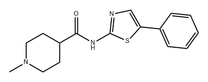 4-Piperidinecarboxamide, 1-methyl-N-(5-phenyl-2-thiazolyl)-