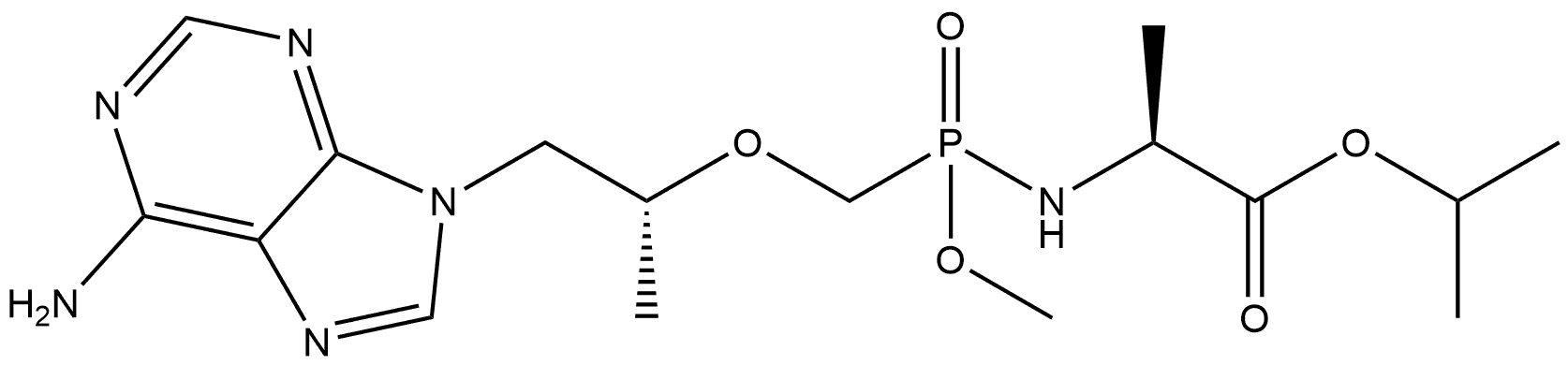 替诺福韦拉酚氨酯杂质38(替诺福韦艾拉酚胺杂质) 结构式