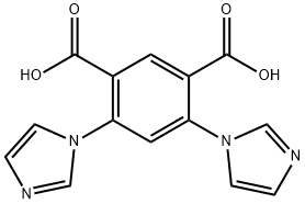 4,6-二(1H-咪唑-1-基)间苯二甲酸 结构式