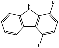 9H-Carbazole, 1-bromo-4-fluoro- 结构式