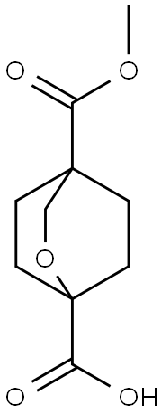 2-Oxabicyclo[2.2.2]octane-1,4-dicarboxylic acid, 4-methyl ester 结构式