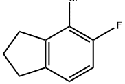 4-溴-5-氟-2,3-二氢-1H-茚 结构式