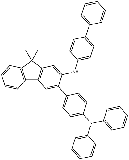 N-([1,1'-BIPHENYL]-4-YL)-3-(4-(DIPHENYLAMINO)PHENYL)-9,9-DIMETHYL-9H-FLUOREN-2-AMINE 结构式