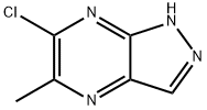 6-氯-5-甲基-1H-吡唑并[3,4-B]吡嗪 结构式