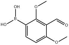 (3-Formyl-2,4-dimethoxyphenyl)boronic acid 结构式