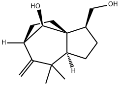 1H-3a,6-Methanoazulene-3-methanol, octahydro-9-hydroxy-8,8-dimethyl-7-methylene-, (3S,3aS,6R,8aS,9R)- 结构式