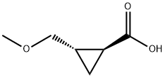 (1S,2S)-2-(甲氧基甲基)环丙烷-1-羧酸 结构式