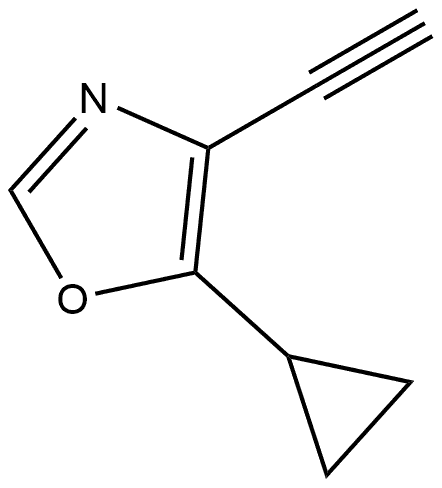 5-环丙基-4-乙炔基噁唑 结构式