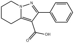 2-苯基-4,5,6,7-四氢吡唑并[1,5-A]吡啶-3-羧酸 结构式