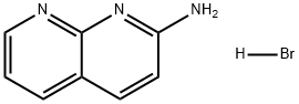 1,8-萘吡啶-2-胺氢溴酸盐 结构式
