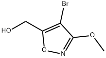 (4-溴-3-甲氧基异噁唑-5-基)甲醇 结构式