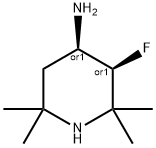 CIS-3-氟-2,2,6,6-四甲基-4-哌啶胺 结构式