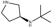 (S)-N-(叔丁基)吡咯烷-3-胺 结构式