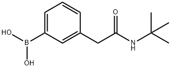 3-[(tert-Butylcarbamoyl)methyl]phenylboronic acid 结构式