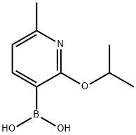 (2-Isopropoxy-6-methylpyridin-3-yl)boronic acid 结构式