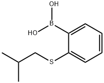 2-(异丁基硫烷基)苯基硼酸 结构式