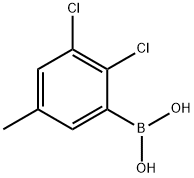 2,3-二氯-5-甲基苯硼酸 结构式