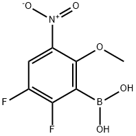 (2,3-Difluoro-6-methoxy-5-nitrophenyl)boronic acid 结构式