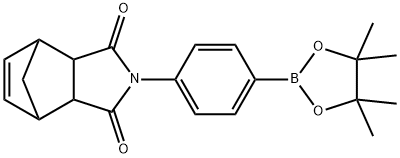 2-(4-(4,4,5,5-四甲基-1,3,2-二氧杂硼杂环戊烷-2-基)苯基)-3A,4,7,7A四氢-1H-4,7-异吲哚-1,3(2H)-二酮 结构式