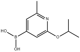 (2-Isopropoxy-6-methylpyridin-4-yl)boronic acid 结构式