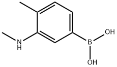 4-Methyl-3-(methylamino)phenylboronic acid 结构式