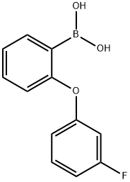 2-(3-Fluorophenoxy)phenylboronic acid 结构式