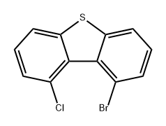 1-溴 -9-氯-二苯并噻吩 结构式