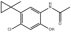 N-[4-氯-2-羟基-5-(1-甲基环丙基)苯基]乙酰胺 结构式