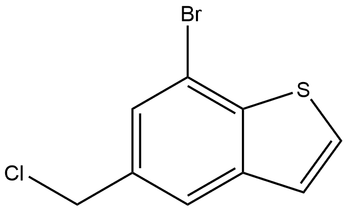 7-溴-5-(氯甲基)苯并[B]噻吩 结构式