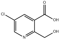 5-氯-2-(羟甲基)烟酸 结构式