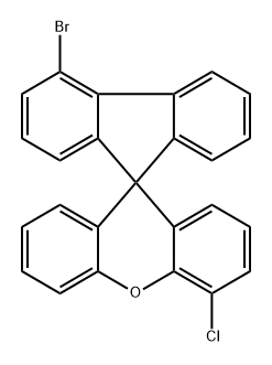 Spiro[9H-fluorene-9,9'-[9H]xanthene], 4-bromo-4'-chloro- 结构式