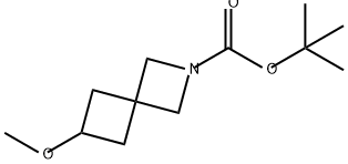 6-甲氧基-2-氮杂螺[3.3]庚烷-2-甲酸叔丁酯 结构式