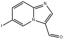 6-IODOIMIDAZO[1,2-A]PYRIDINE-3-CARBALDEHYDE 结构式