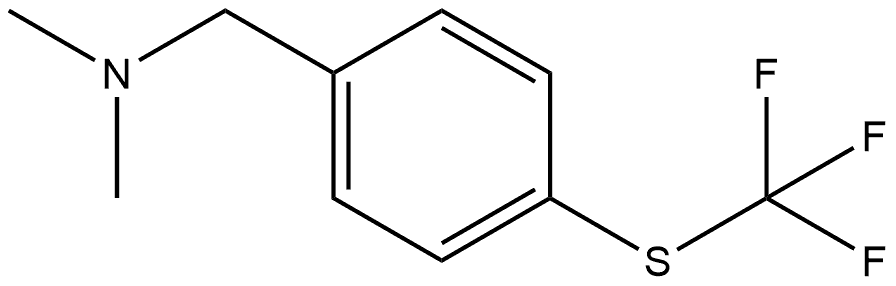 N,N-Dimethyl-4-[(trifluoromethyl)thio]benzenemethanamine 结构式