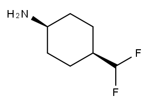 顺式-4-(二氟甲基)环己胺 结构式