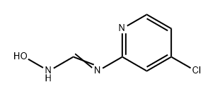 N-(4-氯吡啶-2-基)-N'-羟基甲酰胺 结构式