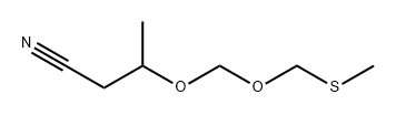 3-[[(甲硫基)甲氧基]甲氧基]丁腈 结构式