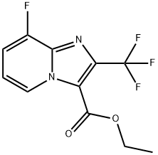 Ethyl 8-fluoro-2-(trifluoromethyl)imidazo(1,2-a)pyridine-3-carboxylate 结构式